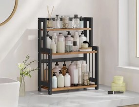 Kuchynská polica CEZAR čierna