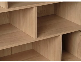 Knižnica v dekore duba v prírodnej farbe 140x90 cm Ponza – Unique Furniture