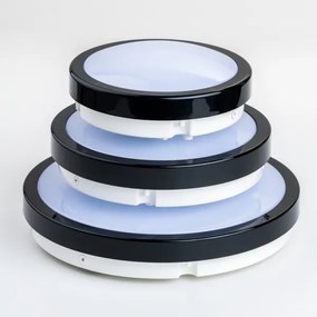 Brilagi - LED Kúpeľňové stropné svietidlo PERA LED/12W/230V pr. 18 cm IP65 čierna