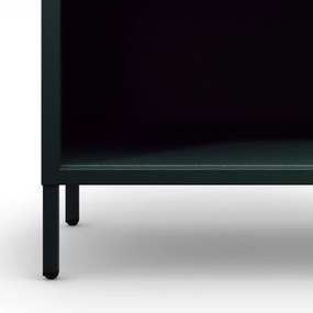 Nízky policový regál LUCA, 1000 x 900 x 350 mm, Modern: fľaškovo zelená farba