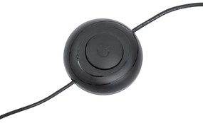 Dizajnová stojaca lampa čierna vrátane LED stmievateľná - Rolla