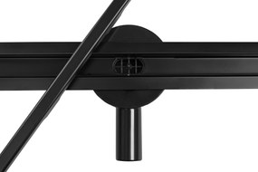 Rea Neox Pro Slim, sprchový odtokový žľab 80cm s otočným sifónom o 360stupňov, čierna matná, REA-G8902