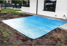 Univerzálna krycia plachta s očkami, PE, 100 g/m2, 10 x 12 m