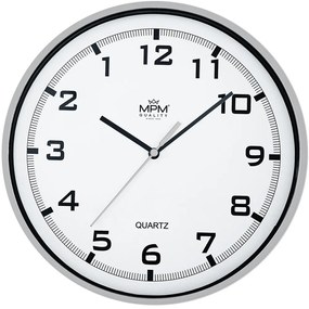 Dizajnové hodiny strieborné MPM E01.2478.70.A spätný chod
