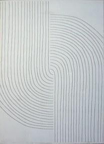 Biely obdĺžnikový koberec Zen Garden 2403 WHITE – elegantný vzor Rozmer: 200x290 cm