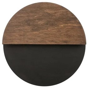 LED Nástenné svietidlo LUNA LED/7W/230V pr. 26 cm čierna/hnedá