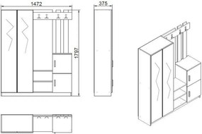 Predsieňová zostava Dany White