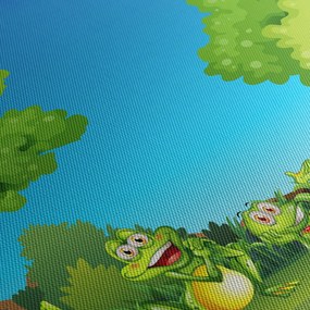 Obraz - Veselí žabiaci (90x60 cm)