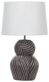 Keramická stolná lampa čierna GUAPORE Beliani