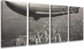 Obraz na stenu 4 dielny MESTO / NEW YORK ME119E41 - 120x60 cm