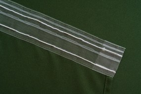Záves OXFORD LIGHT 140x250 cm, tmavozelený Zavesenie: Kovové krúžky