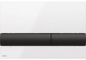 Ovládacie tlačidlo Alca plast biela lesk M1710-8