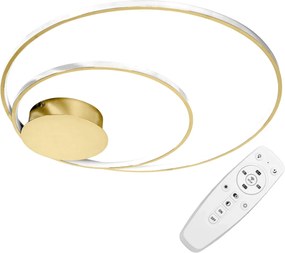 Toolight - LED stropné svietidlo + diaľkové ovládanie APP803-C, zlatá, OSW-09752
