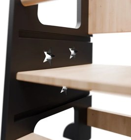 Rastúca detská učebná veža, ružová, výškovo nastaviteľná