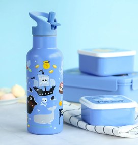 A Little Lovely Company - antikorová fľaša na pitie, 500 ml - piráti