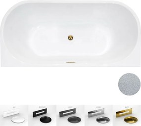 Besco Akrylátová voľne stojaca vaňa Vica NEW Glam S CC/SP 150x80 (160x80, 170x80), s prepadom BESCO-Typ výpuste: Alcaplast Click-Clack so štrbinovým …