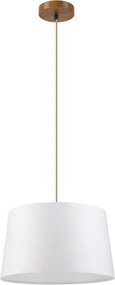 Závesný luster na lanku AIDA 1xE27/60W/230V pr. 35 cm dub/hnedá/biela