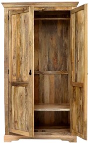 furniture-nabytek.cz - Masívna šatníková skriňa 110x200x60 z dreva mango