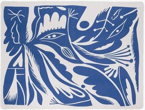 Modrá deka 165x200 cm Lino – noo.ma