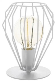 TK-LIGHTING Stolná lampa v škandinávskom štýle BRYLANT, 1xE27, 60W, biela