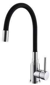 ALVEUS 1144427 - Drezová batéria s flexibilným ramienkom MINTAS 34 cm chróm/čierna