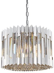 Krištáľový luster na reťazi RITZ 7xE14/40W/230V chróm