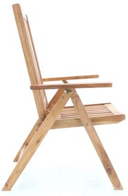 Záhradná stolička Kobe, hnedá