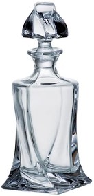 Crystalite Bohemia sklenená karafa na whisky Quadro 400 ML