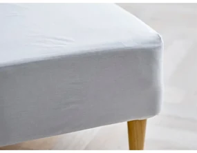 Biela napínacia plachta z Bio bavlny 180x200 cm Calm – Södahl