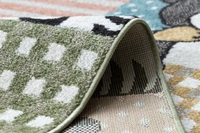 Dywany Łuszczów, Detský kusový koberec Fun Pets multi, 80x150, viacfarebná, detská izba