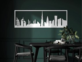 drevko Obraz Dubaj panoráma Rozmer obrazu: 29,5 x 89 cm, Farba dekorácie: Čierna