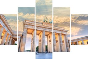 Obraz - Brandenburská brána, Berlín, Nemecko (150x105 cm)