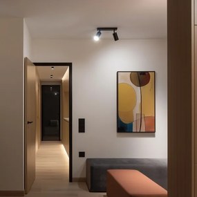 Brilagi - LED stmievateľné bodové svietidlo SELE 2xGU10/6,5W/230V čierna/zlatá