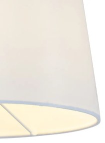 Bronzová nástenná lampa s bielym tienidlom a nastaviteľným ramenom - Ladas Deluxe