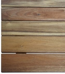 Záhradný stôl HWC-J40,skladací, akáciové drevo, 120x60cm - prírodná