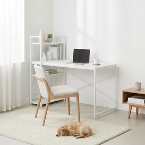 Pracovný a herný stôl s policami 120 x 60 cm čierna