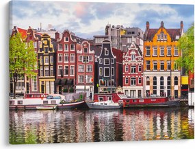 Obraz - Amsterdam, tanečné domy (70x50 cm)