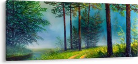 Obraz - Olejomaľba krajiny (120x50 cm)