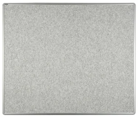Textilná nástenka ekoTAB v hliníkovom ráme, 1200 x 900 mm, sivá