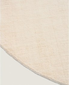 Krémový okrúhly koberec ø 200 cm Empuries – Kave Home