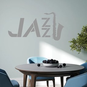 Veselá Stena Samolepka Jazz Farba: bílá, Veľkosť: 80 x 41 cm