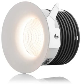 LED2 Kúpeľňové zápustné LED osvetlenie SPOT B, 9W, teplá biela, okrúhle, biele, IP44