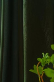 Záves OXFORD LIGHT 140x250 cm, tmavozelený Zavesenie: Kovové krúžky