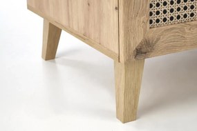 Konferenční stolek Borneo K 120 cm dub artisan/černý