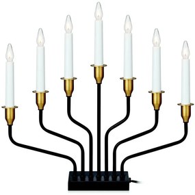 Markslöjd 703578 - Vianočný svietnik BROSA 7xE10/3W/230/34V čierna