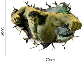 Veselá Stena Samolepka na stenu na stenu Nahnevaný Hulk z Avengers