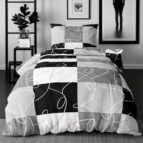 Bavlnené obliečky PURA GREY 4-dielna sada 140x200 cm