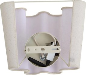 Nástenná lampa Japandi béžová s ľanom 20 cm - Oyster