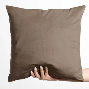 Biante Zamatová obliečka na vankúš Velvet Prémium SVP-005 Svetlo hnedá 30 x 50 cm