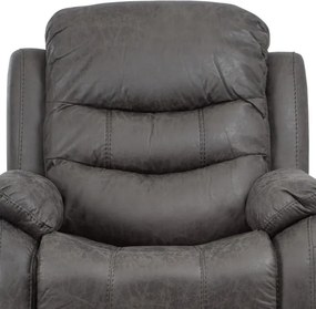 Polohovacie kreslo sivé TV-4086 GREY